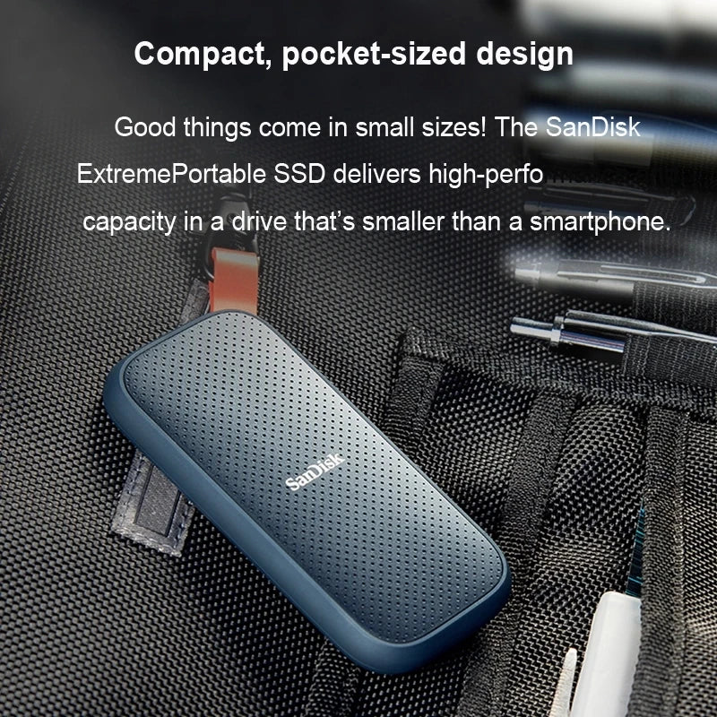 SanDisk Portable External SSD E30E81 4TB 2000MB/s External Hard Drive USB 3.2 Type-C 1TB 2TB Solid State Disk For Laptop Desktop - Orien Express