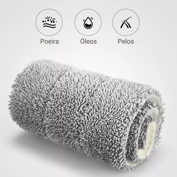 Mop flat Esfregão com Balde - Rodo Lava Seca Tira Pó - Orien Express