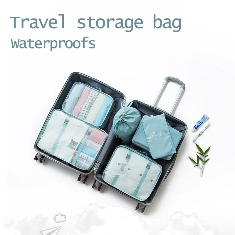 Kit 7 Bolsas Organizadoras Para Mala de Viagem STORAGE BAG - [PAGUE 4 LEVE 7 - SUPER PROMOÇÃO POR TEMPO LIMITADO] - Orien Express