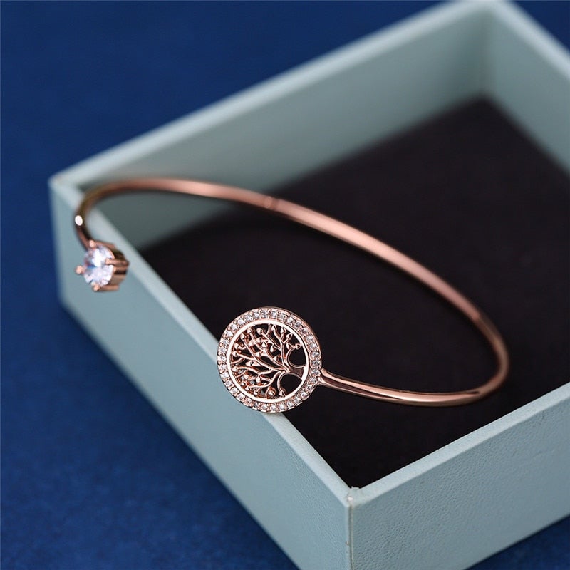 Bracelete Árvore da Vida com Cristais de Zircônia - Orien Express