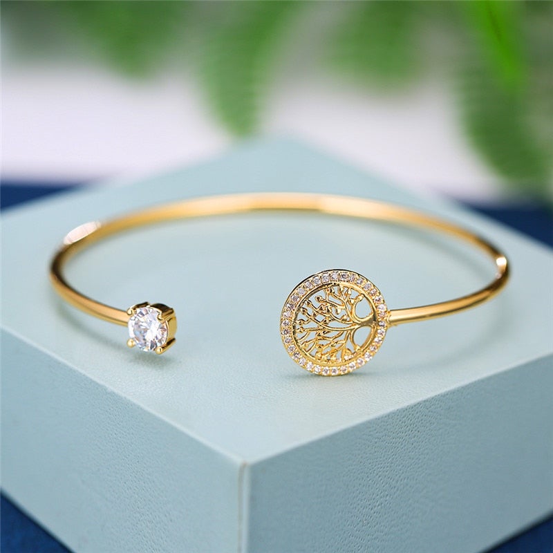 Bracelete Árvore da Vida com Cristais de Zircônia - Orien Express