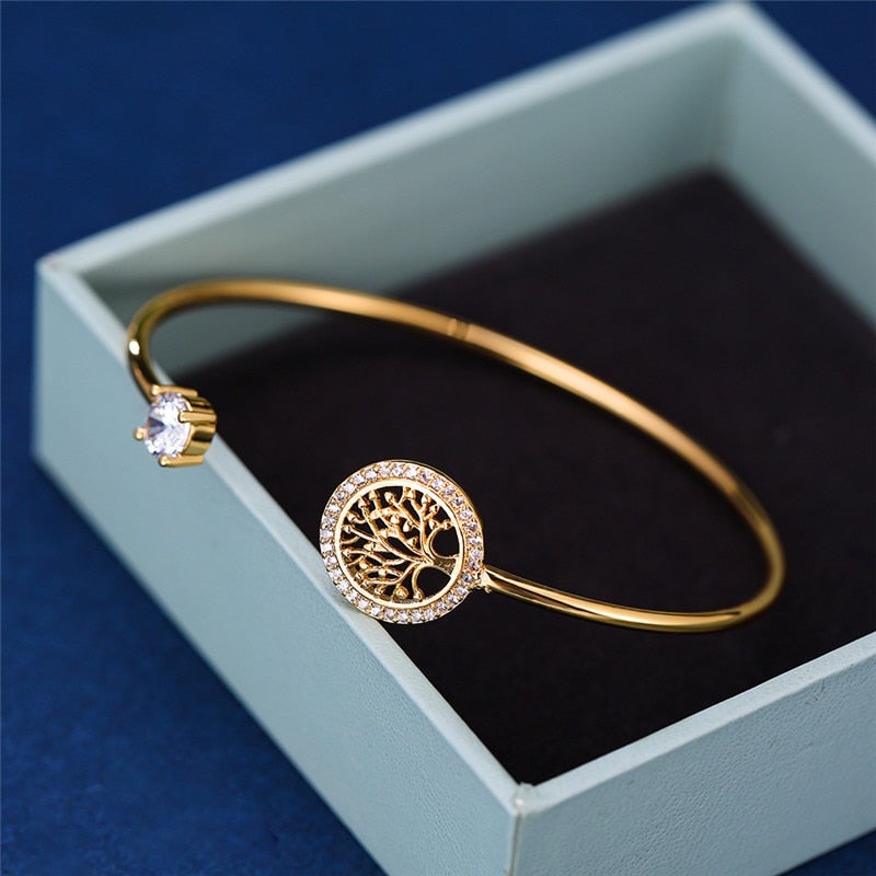 Bracelete Árvore da Vida com Cristais de Zircônia - Orien Express