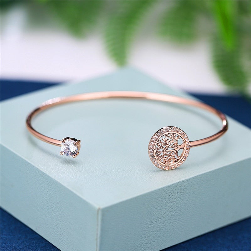 Bracelete Árvore da Vida com Cristais de Zircônia - Orien Express